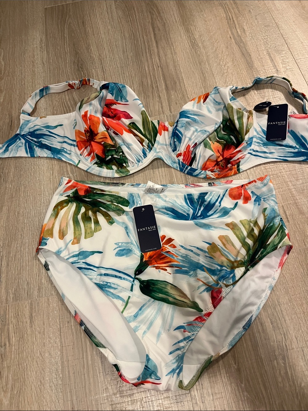 Fantasie Kiawah Island Bikini Set UK 36HH/US 36L and XXL Full Coverage Brief NEW